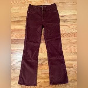 NEW Abercrombie burgundy pants size 25!